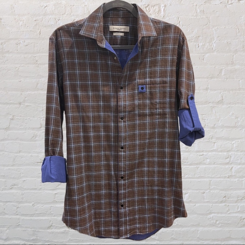 ❗️SOLD❗️Urban Fit Shirt 🪵🌲🐻 Casual Shirt 💙🤎